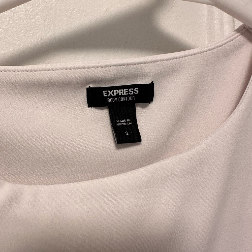 Express body contour tank tops - white and nude